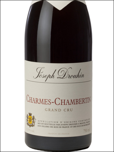 фото Joseph Drouhin Charmes Chambertin Grand Cru AOC Жозеф Друэн Шарм Шамбертен Гран Крю Франция вино красное