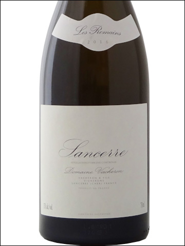 фото Domaine Vacheron Les Romains Sancerre Blanc AOC Домен Вашрон Ле Ромен Сансер Блан Франция вино белое