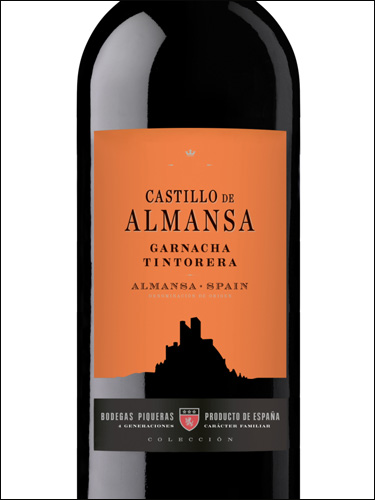 фото вино Bodegas Piqueras Castillo de Almansa Garnacha Tintorera Almansa DO 