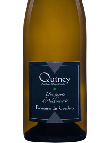 фото Domaine du Coudray Une Pointe d’Authenticite Quincy AOC Домен дю Кудре Юн Пуант д'Отентисите Кенси Франция вино белое