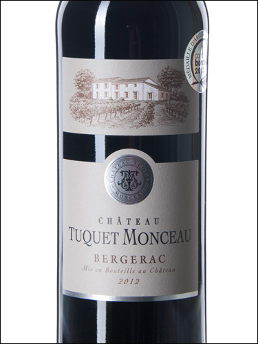 фото Chateau Tuquet Monceau Bergerac Rouge AOC Шато Туке Монсо Бержерак Руж Франция вино красное