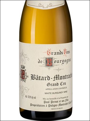 фото Domaine Paul Pernot Batard-Montrachet Grand Cru AOC Домен Поль Перно Батар-Монраше Гран Крю Франция вино белое