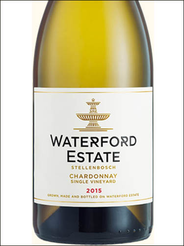 фото Waterford Estate Single Vineyard Chardonnay Stellenbosch WO Уотерфорд Истэйт Сингл Виньярд Шардоне Стелленбош ВО ЮАР вино белое