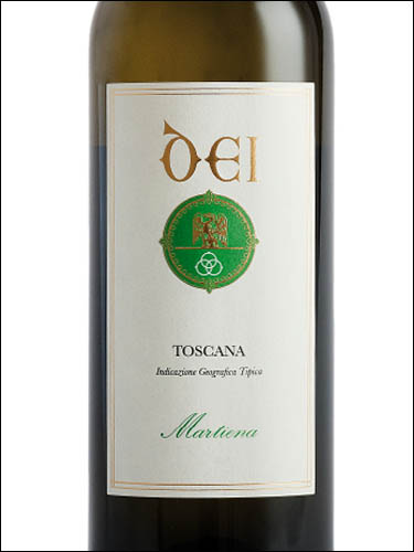 фото Dei Martiena Toscana Bianco IGT Дей Мартиена Тоскана Бьянко Италия вино белое