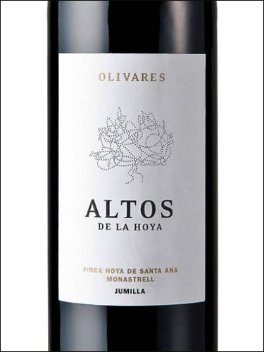 фото Olivares Altos de la Hoya Jumilla DO Оливарес Альтос де ла Ойя Хумилья ДО Испания вино красное