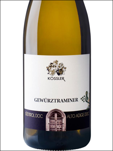 фото Kossler Gewurztraminer Alto Adige DOC Кёсслер Гевюрцтраминер Альто Адидже Италия вино белое