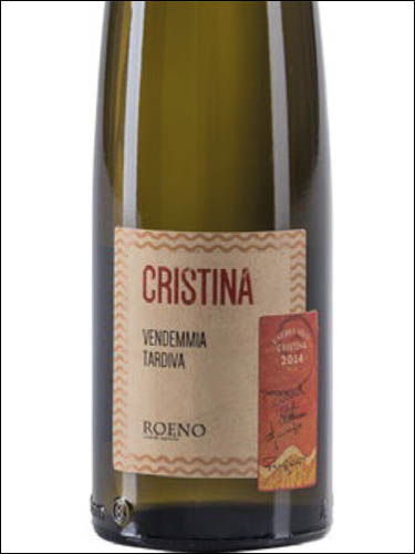 фото Roeno Cristina Vendemmia Tardiva Veneto IGP Роэно Кристина Вендемия Тардива Венето Италия вино белое