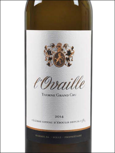 фото L’Ovaille 1584 Chasselas Grand Cru Yvorne Chablais AOC Л'Овай 1584 Шасла Гран Крю Иворн Шабле Швейцария вино белое