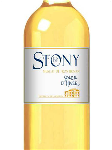 фото Chateau de Stony Soleil d’Hiver Muscat de Frontignan AOP Шато де Стони Солей д'Ивер Мюскат де Фронтиньян Франция вино белое