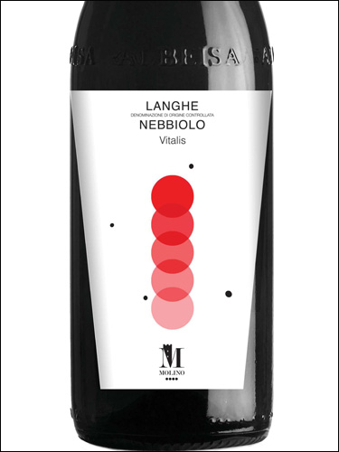 фото Molino Vitalis Langhe Nebbiolo DOC Молино Виталис Ланге Неббиоло Италия вино красное