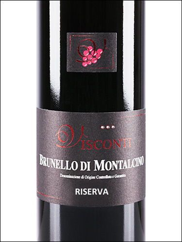 фото Visconti Brunello di Montalcino Riserva DOCG Висконти Брунелло ди Монтальчино Ризерва Италия вино красное