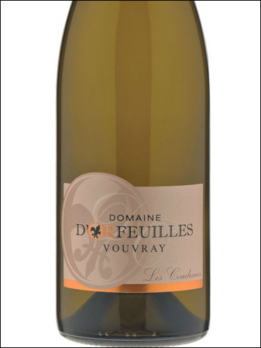 фото Domaine d'Orfeuilles Les Coudraies Vouvray Demi-Sec AOC Домен д'Орфёй Ле Кудре Вувре Деми-Сек Франция вино белое