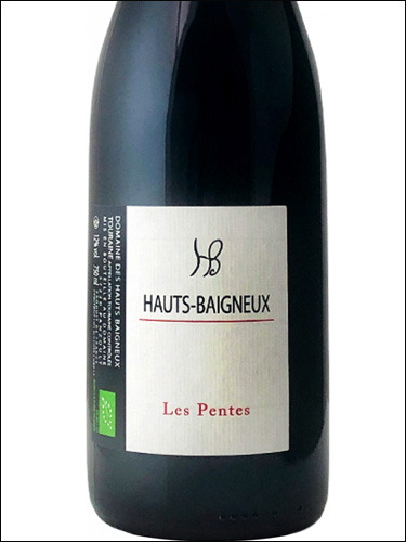 фото Hauts Baigneux Les Pentes Touraine Rouge AOC О-Беньё Ле Пант Турень Руж Франция вино красное