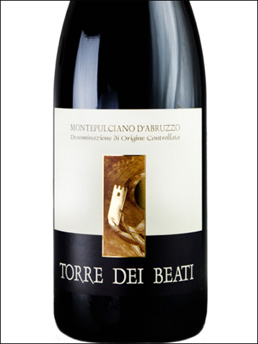 фото Torre dei Beati Montepulciano d’Abruzzo DOC Торре дей Беати Монтепульчано д’Абруццо Италия вино красное