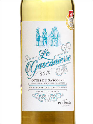 фото Plaimont Le Gasconierre Blanc Cotes de Gascogne IGP Плеймон Ле Гасконьер Блан Кот де Гасконь Франция вино белое