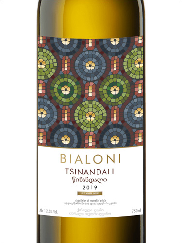 фото Bialoni Tsinandali Биалони Цинандали Грузия вино белое
