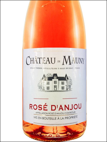 фото Chateau de Mauny Rose d'Anjou AOC Шато де Мони Розе д'Анжу Франция вино розовое