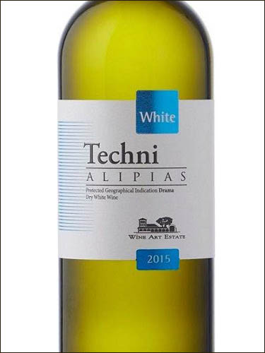 фото Techni Alipias White Drama PGI Техни Алипиас Белое Драма Греция вино белое