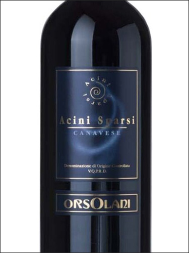 фото Orsolani Acini Sparsi Canavese Rosso DOC Орсолани Ачини Cпарси Канавезе Россо Италия вино красное