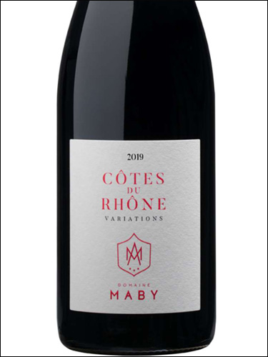 фото Domaine Maby Variations Cotes du Rhone AOP Домен Маби Вариасьон Кот дю Рон Франция вино красное