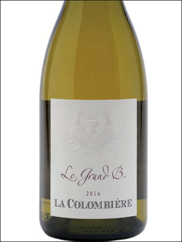 фото La Colombiere Le Grand B. Vin de France Ла Коломбьер Ле Гран Б. Франция вино белое