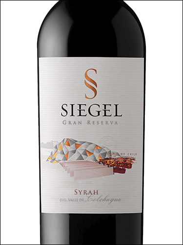 фото Siegel Gran Reserva Syrah Сигель Гран Резерва Сира Чили вино красное