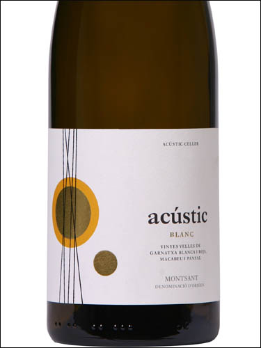 фото вино Celler Acustic Acustic Blanc Montsant DO 