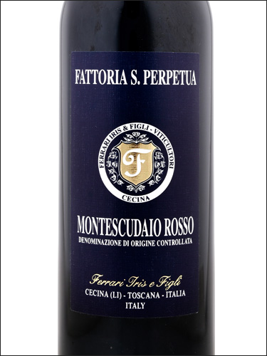 фото Fattoria S.Perpetua Montescudaio Rosso DOC Фаттория С.Перпетуя Монтескудайо Россо Италия вино красное