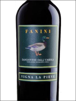фото Fanini Vigna La Pieve Sangiovese dell’Umbria IGT Фанини Винья Ла Пьеве Санджовезе Умбрия Италия вино красное