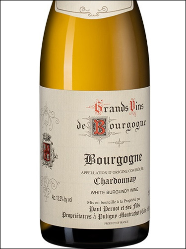 фото Domaine Paul Pernot Bourgogne Chardonnay AOC Домен Поль Перно Бургонь Шардоне Франция вино белое