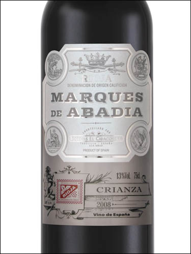 фото вино Marques de Abadia Crianza Rioja DOC 