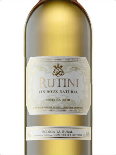 фото Rutini Vin Doux Naturel Рутини Вен Ду Натюрель Аргентина вино белое