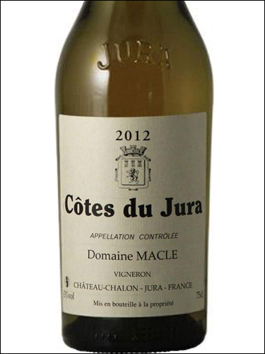 фото Domaine Macle Cotes du Jura Blanc AOC Домен Макл Кот дю Жюра Блан Франция вино белое