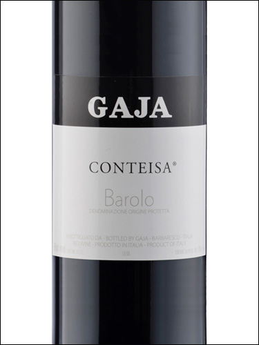 фото Gaja Conteisa Barolo DOP Гайа Контейза Бароло Италия вино красное