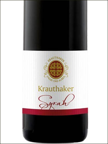 фото Krauthaker Syrah Краутхакер Сира Хорватия вино красное