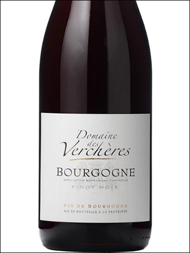 фото Domaine des Vercheres Bourgogne Rouge AOC Домен де Вершер Бургонь Руж Франция вино красное