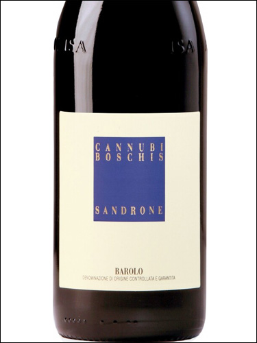 фото Sandrone Barolo Cannubi Boschis DOCG Сандроне Бароло Каннуби Боскис Италия вино красное