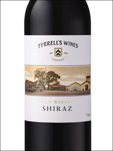 фото Tyrrell's Wines Old Winery Shiraz Тиррелз Вайнз Олд Вайнери Шираз Австралия вино красное