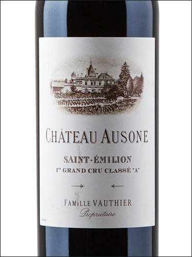 фото Chateau Ausone Premier Grand Cru Classe "A" Saint-Emilion Grand Cru AOC Шато Озон Сент-Эмильон Гран Крю Франция вино красное