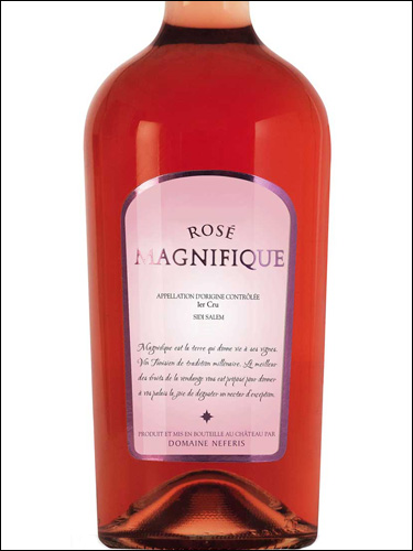 фото Domaine Neferis Magnifique Rose Premier Cru Sidi Salem AOC Домен Неферис Манифик Розе Премье Крю Сиди Салем Тунис вино розовое