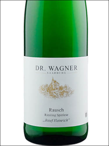 фото Dr. Wagner Riesling Rausch Spatlese Josef Heinrich Доктор Вагнер Рислинг Рауш Шпатлезе Йозеф Хайнрих Германия вино белое