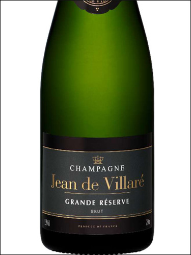 фото Champagne Jean de Vallare Grande Reserve Brut Шампань Жан де Виларе Гранд Резерв Брют Франция вино белое