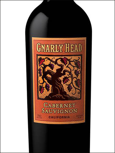 фото Gnarly Head Cabernet Sauvignon California Ноули Хэд Каберне Совиньон Калифорния США вино красное