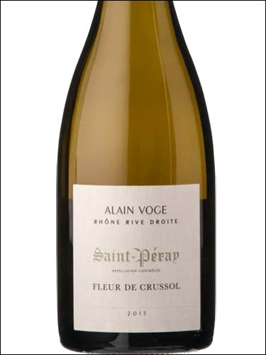 фото Alain Voge Fleur de Crussol Saint-Peray AOC Ален Вож Флер де Круссоль Сен-Пере Франция вино белое