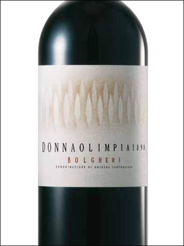 фото Donna Olimpia 1898 Bolgheri Rosso DOC Донна Олимпия 1898 Болгери Россо Италия вино красное