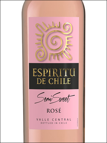 фото Espiritu de Chile Rose Semi-Sweet Эспириту де Чили Розе Чили вино розовое