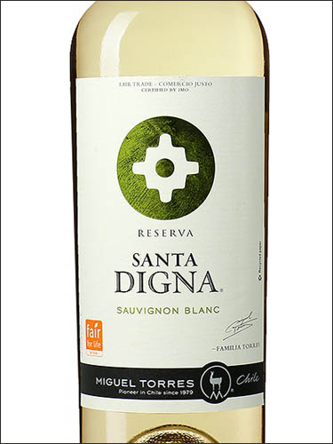 фото Miguel Torres Santa Digna Sauvignon Blanc Reserva Мигель Торрес Санта Дигна Совиньон Блан Резерва Чили вино белое