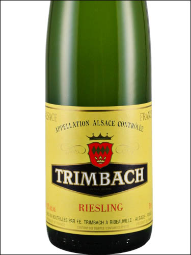 фото Trimbach Riesling Alsace AOC Тримбах Рислинг Эльзас Франция вино белое