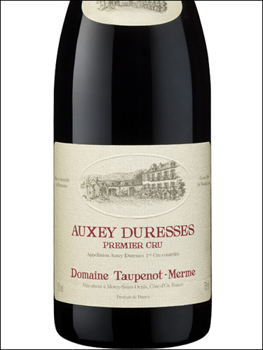 фото Domaine Taupenot-Merme Auxey-Duresses Premier Cru AOC Домен Топено-Мерм Оксе-Дюрес Премье Крю Франция вино красное