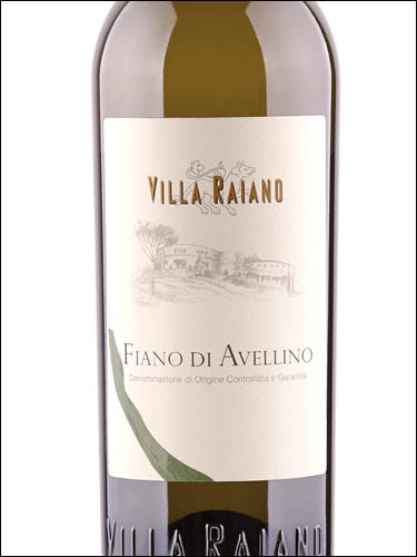 фото Villa Raiano Fiano di Avellino DOCG Вилла Райано Фиано ди Авеллино ДОКГ Италия вино белое